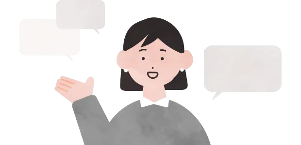 中国語で対応するスタッフのイラスト